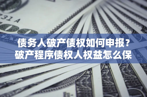 武汉债务人破产债权如何申报？破产程序债权人权益怎么保障？