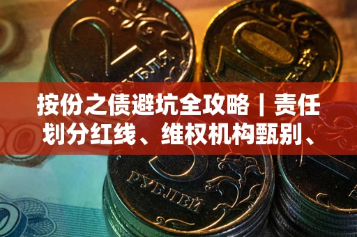 武汉按份之债避坑全攻略｜责任划分红线、维权机构甄别、纠纷处理全流程拆解