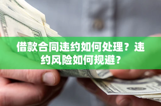武汉借款合同违约如何处理？违约风险如何规避？