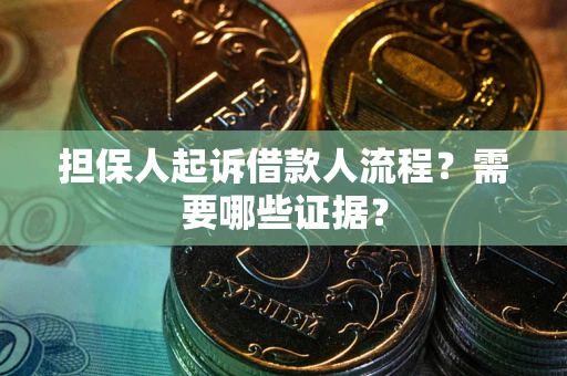 武汉担保人起诉借款人流程？需要哪些证据？