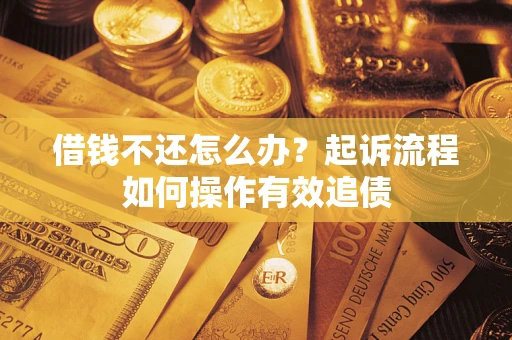 武汉借钱不还怎么办？起诉流程如何操作有效追债