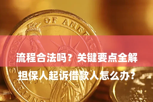 武汉

担保人起诉借款人怎么办？流程合法吗？关键要点全解析