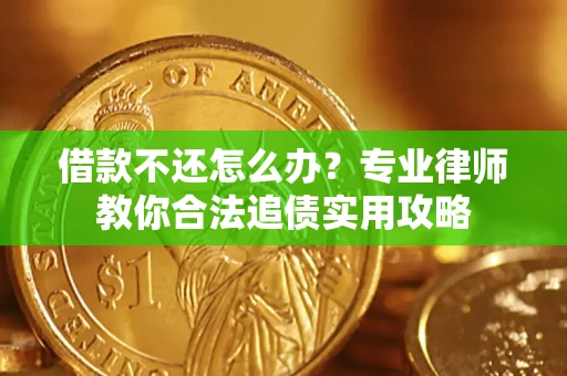 武汉借款不还怎么办？专业律师教你合法追债实用攻略