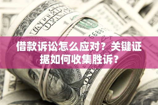 武汉借款诉讼怎么应对？关键证据如何收集胜诉？