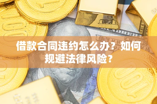 武汉借款合同违约怎么办？如何规避法律风险？