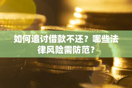 武汉如何追讨借款不还？哪些法律风险需防范？